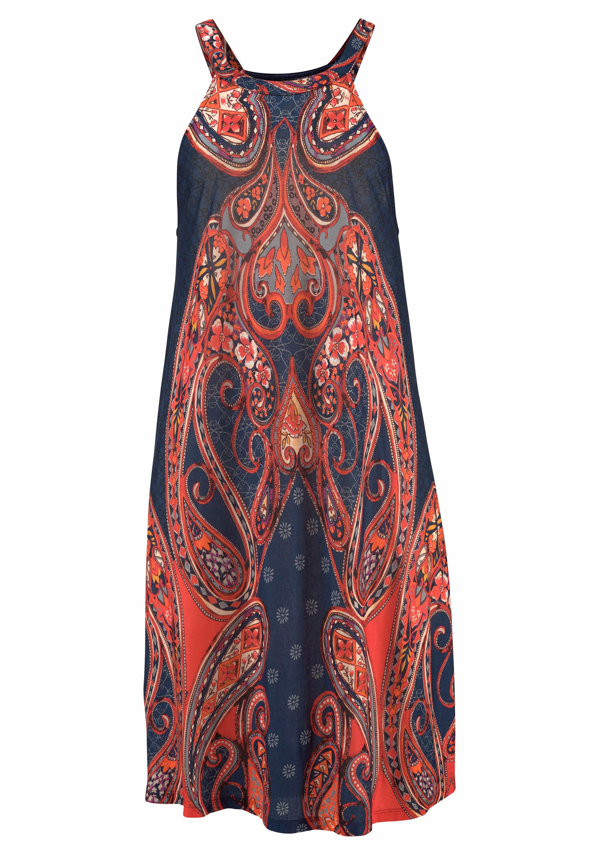 LASCANA Jerseykleid mit Alloverprint, elegantes Sommerkleid, Minikleid, Str günstig online kaufen