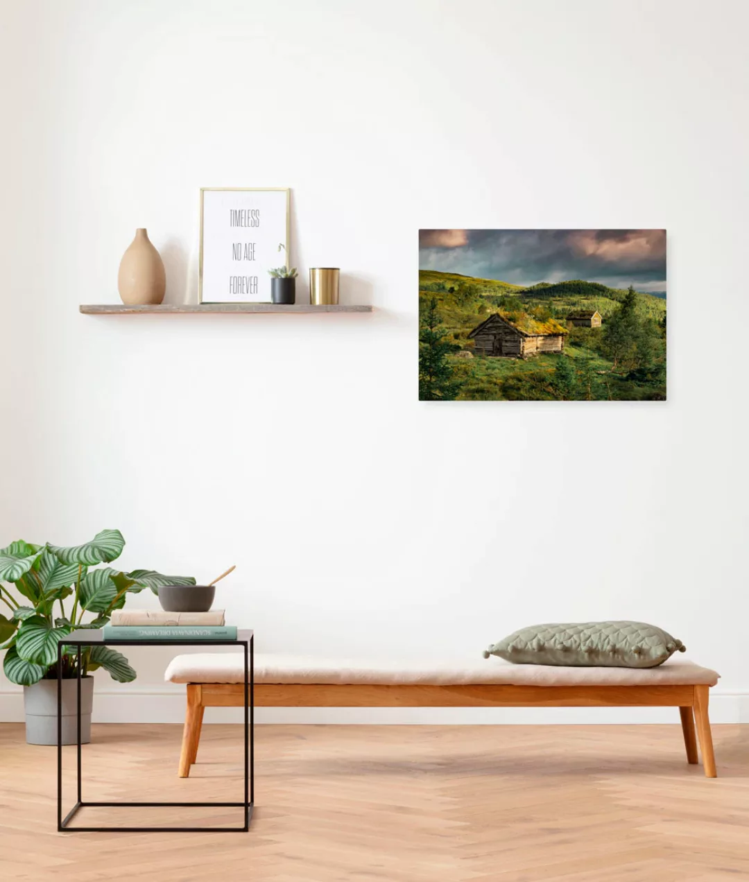 Komar Leinwandbild "Keilrahmenbild - Rustic Charme - Größe 60 x 40 cm", Bau günstig online kaufen
