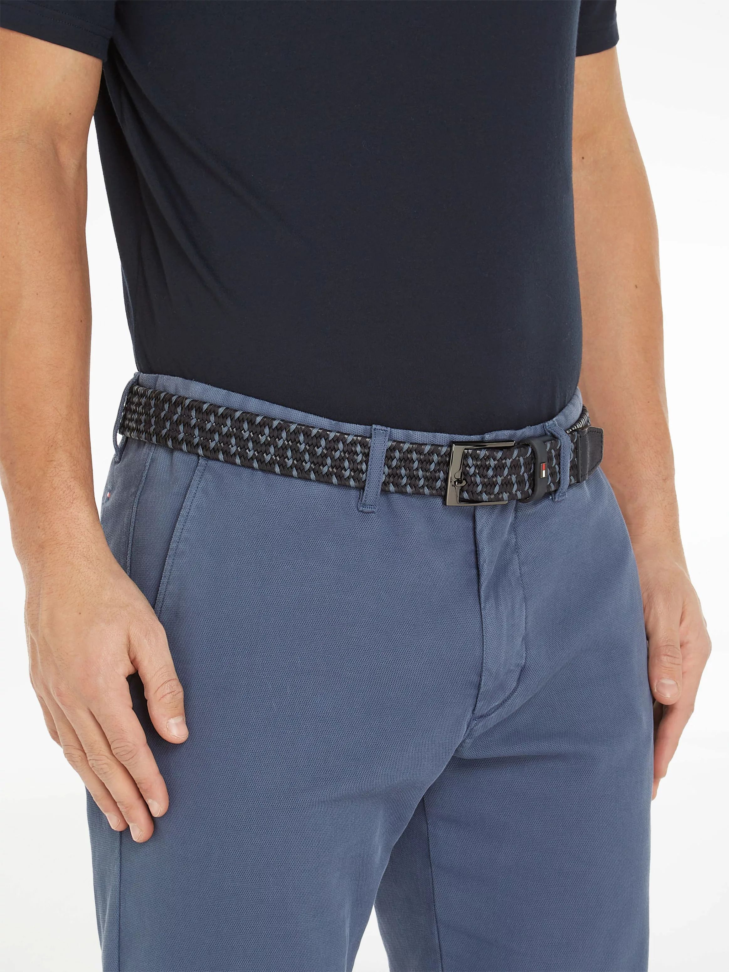 Tommy Hilfiger Ledergürtel "Adan New Elastic 3.5cm", mit Metall Schnalle günstig online kaufen