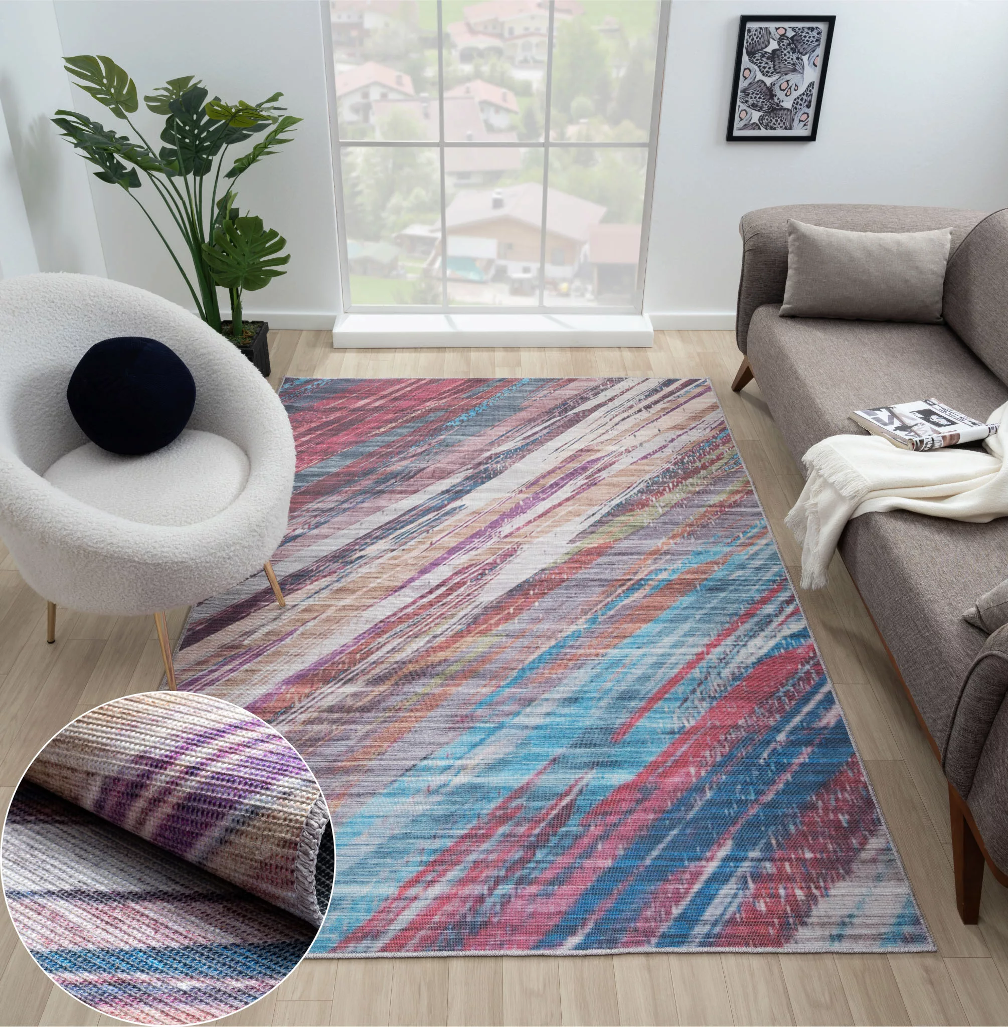 Myflair Möbel & Accessoires Teppich »Amara«, rechteckig, bedruckt, modernes günstig online kaufen