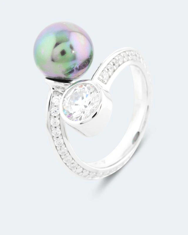Pfeffinger Ring MK-Perle 10 mm & Zirkonia günstig online kaufen