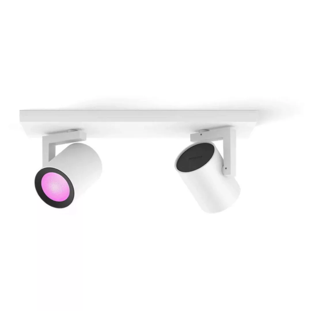 Philips Hue LED-Deckenstrahler Argenta, weiß, 2-flg. RGB CCT günstig online kaufen