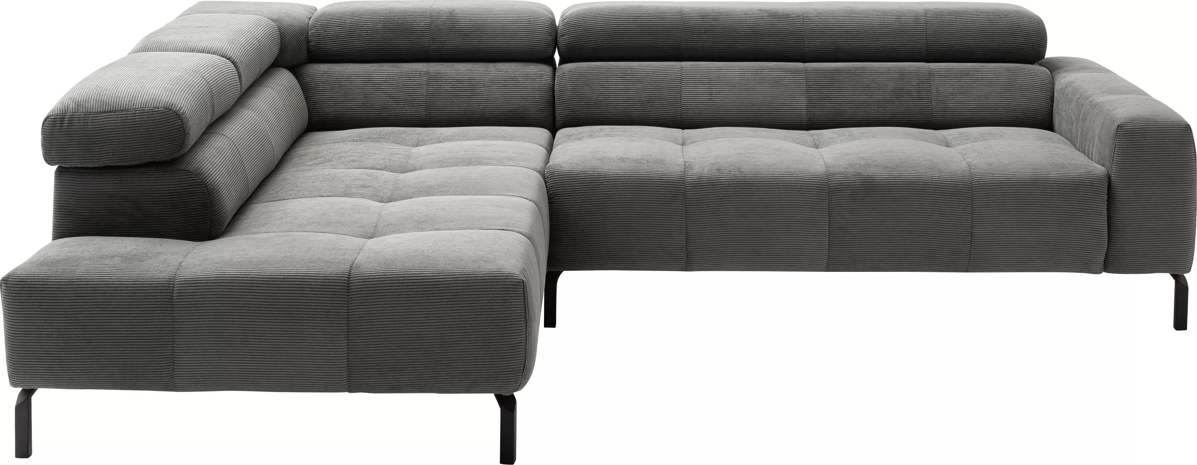 Places of Style Ecksofa »Cleveland, L-Form, incl. Kopfteilverstellung, Brei günstig online kaufen