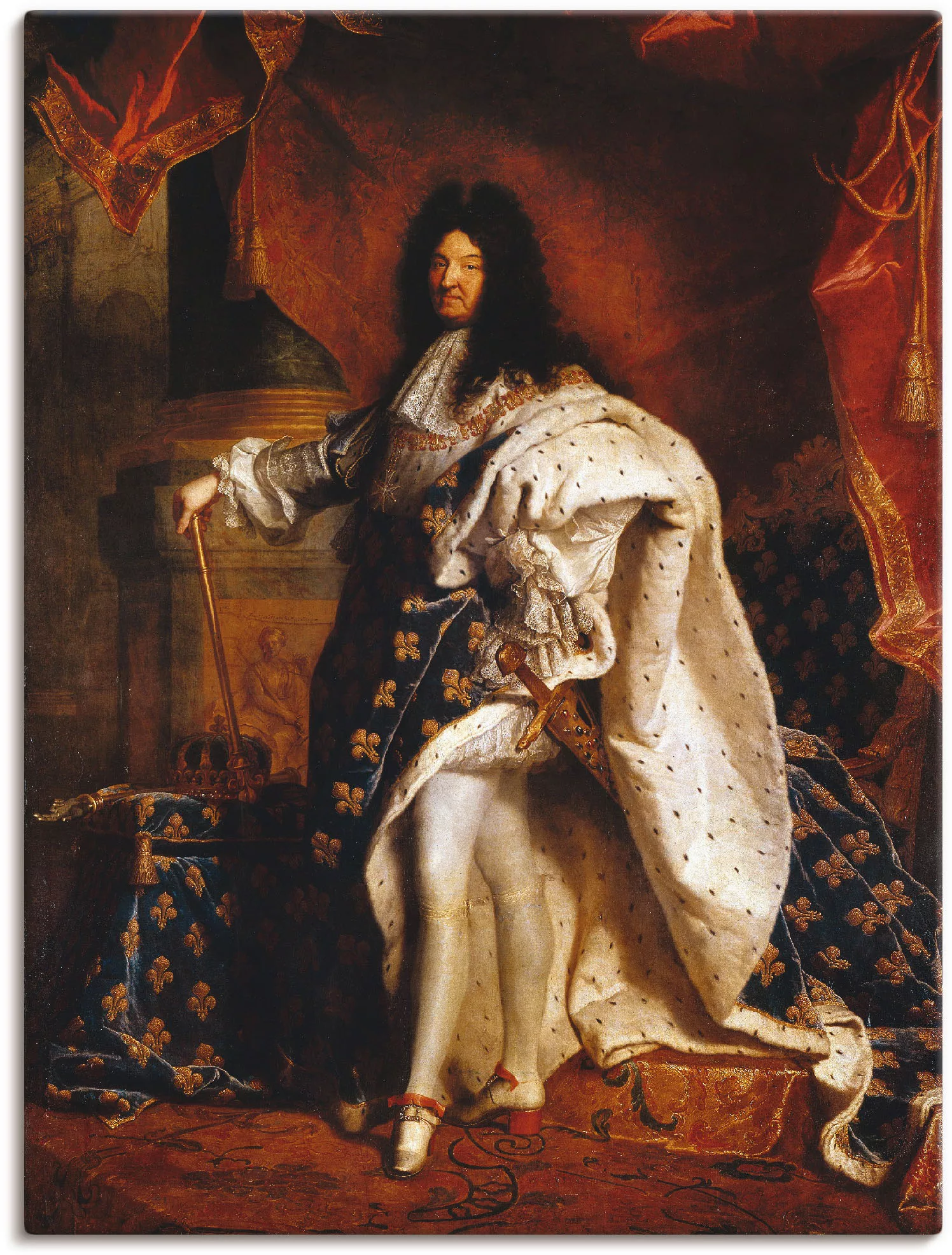 Artland Wandbild "Ludwig XIV. von Frankreich, 1701", Menschen, (1 St.) günstig online kaufen