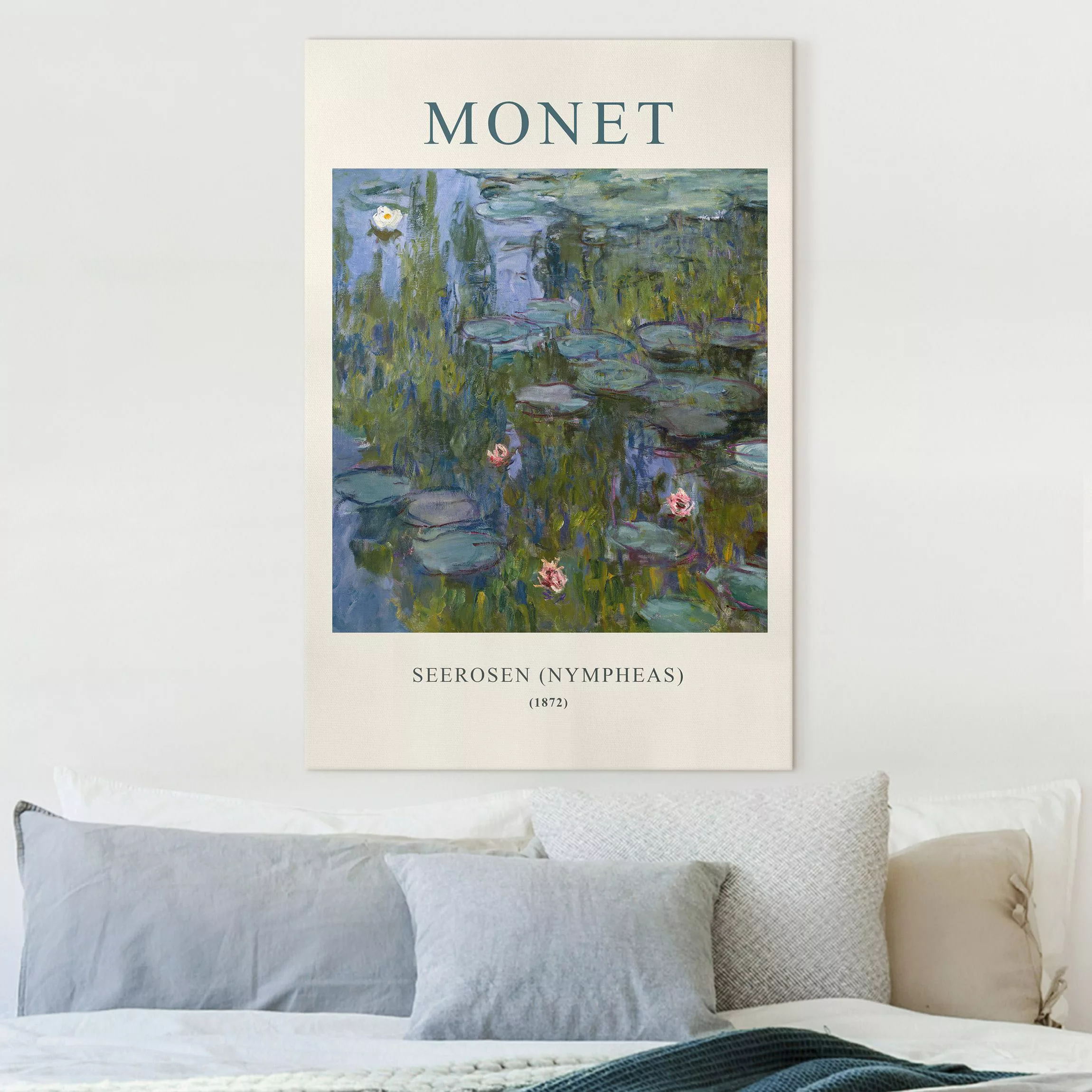 Leinwandbild Claude Monet - Seerosen (Nympheas) - Museumsedition günstig online kaufen
