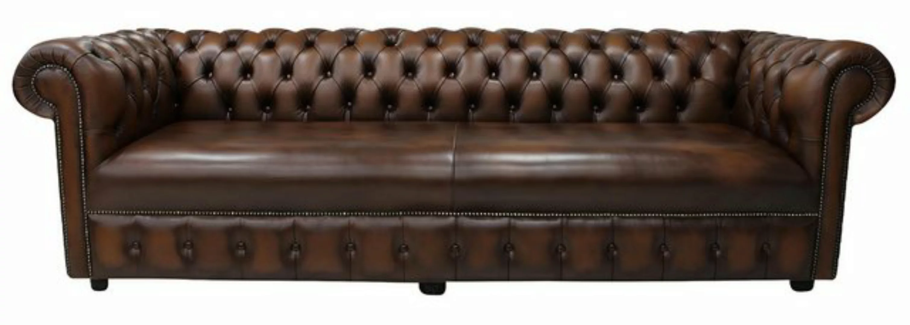 Xlmoebel Sofa Hochwertiges Luxus-Sofa im Chesterfield-Design mit Leder, Her günstig online kaufen