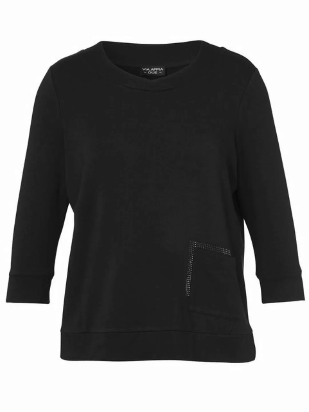 VIA APPIA DUE Sweatshirt mit Glitzersteinen günstig online kaufen