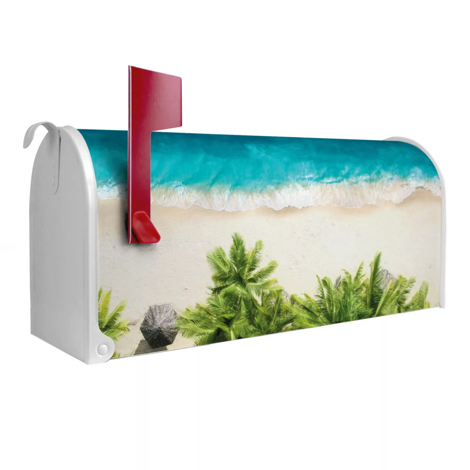 Banjado Amerikanischer Briefkasten Weiß 48x22x16cm US Mailbox Letterbox Pos günstig online kaufen