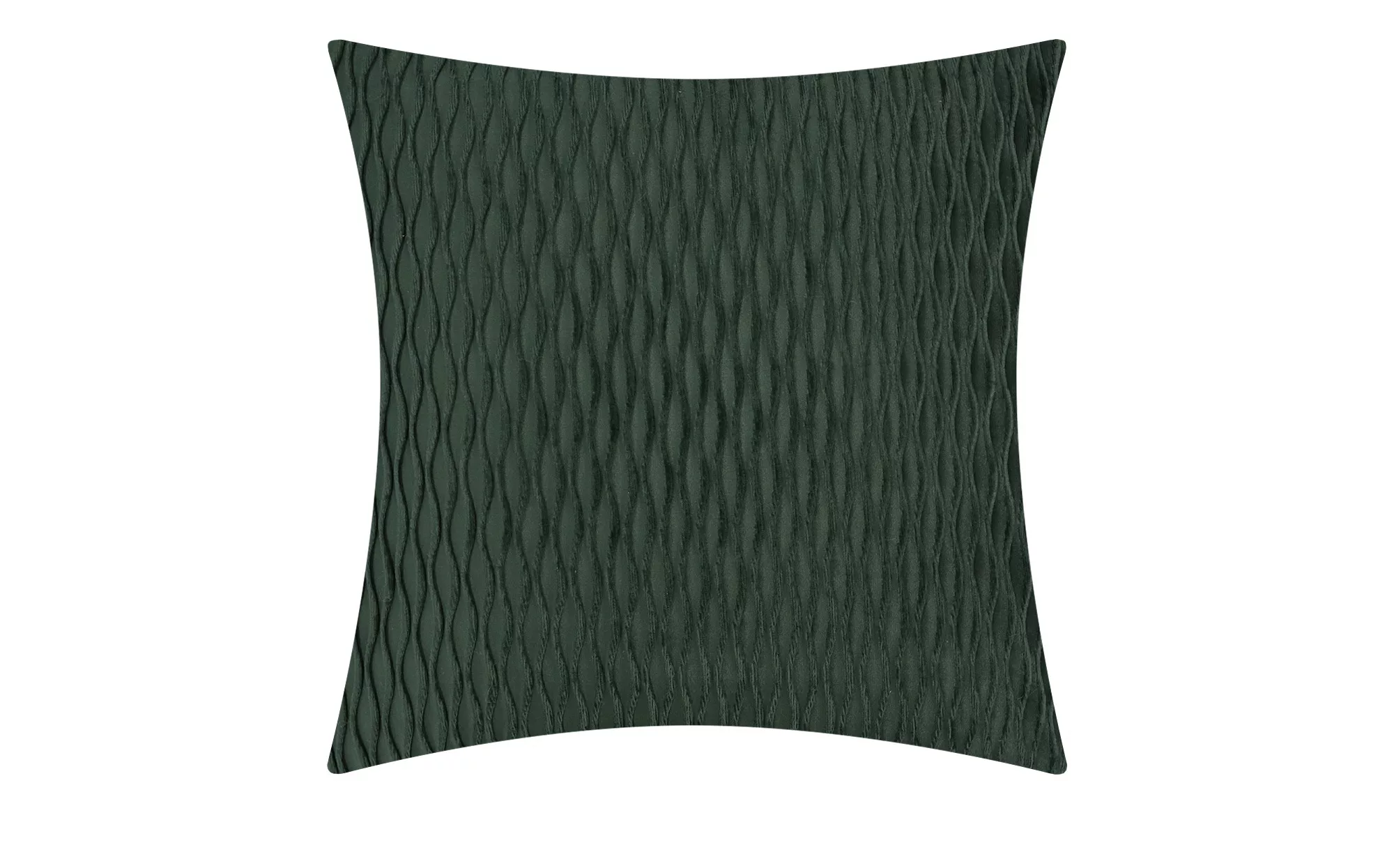 HOME STORY Kissen  Odine - grün - 100% Polyesterfüllung, 400gr. - 45 cm - S günstig online kaufen