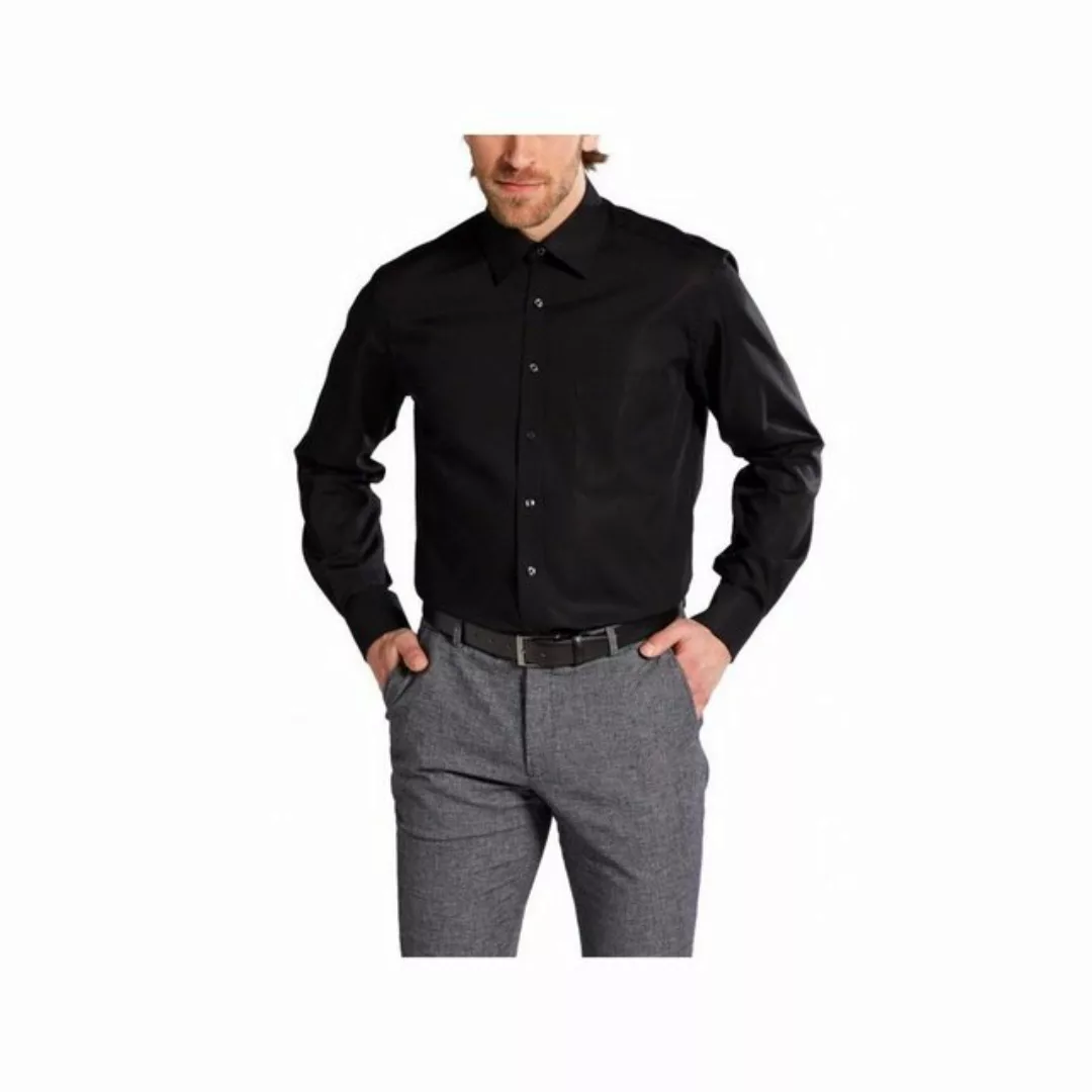 Eterna Langarmhemd schwarz (1-tlg) günstig online kaufen