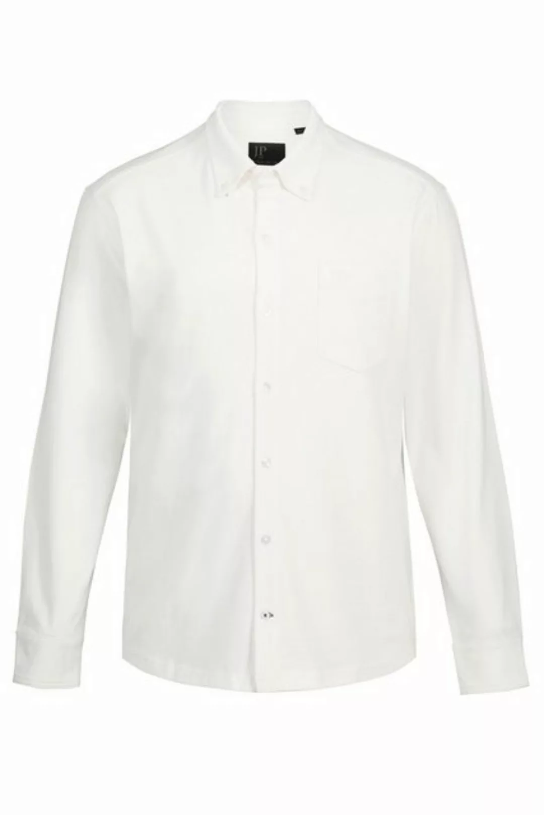 JP1880 Businesshemd Hemd FLEXNAMIC® Langarm Piqué Buttondown Kragen günstig online kaufen