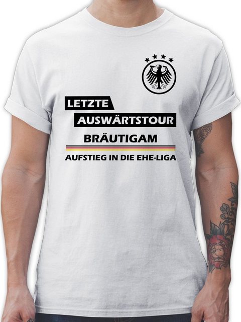 Shirtracer T-Shirt Letzte Auswärtstour Bräutigam JGA Männer günstig online kaufen