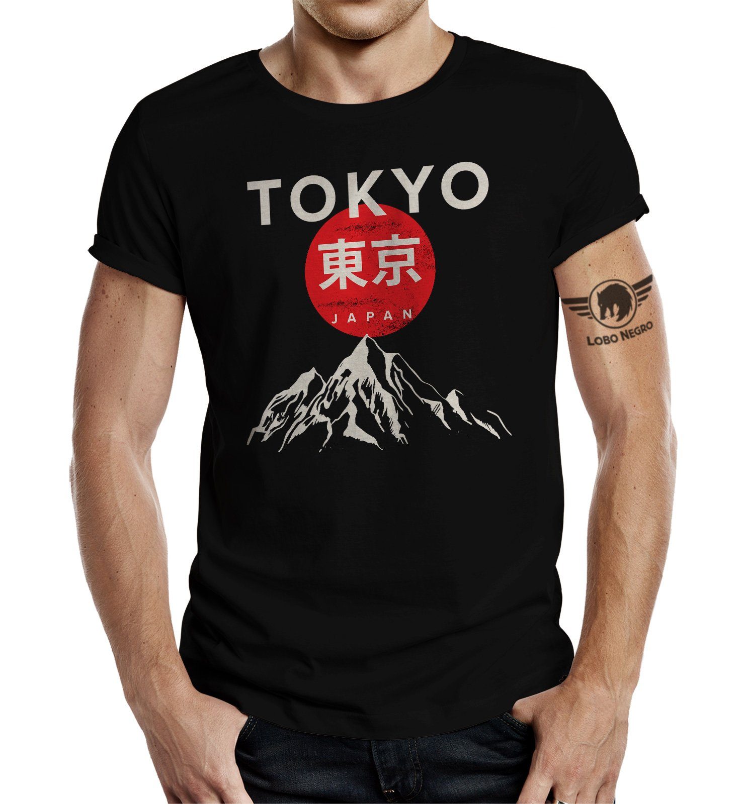 LOBO NEGRO® T-Shirt für Japan Samurai günstig online kaufen