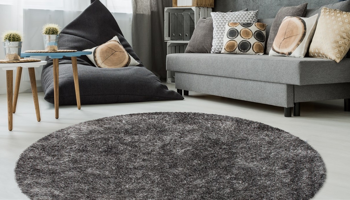 Kayoom Hochflor-Teppich »Diamond 700«, rund, 45 mm Höhe, weiche Microfaser, günstig online kaufen