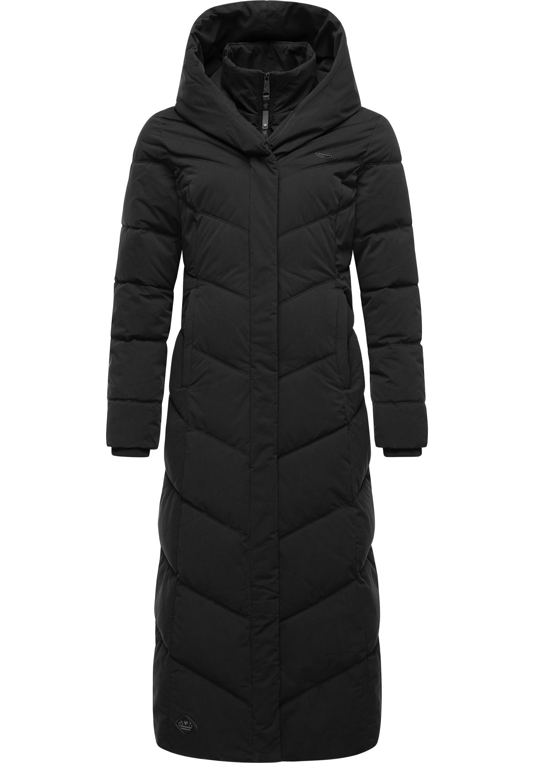 Ragwear Steppmantel "Natalka Extralong", Gesteppter Damen Mantel mit Kapuze günstig online kaufen