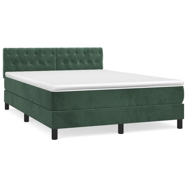 vidaXL Boxspringbett Bett Boxspringbett mit Matratze Samt (140 x 200 cm, Gr günstig online kaufen