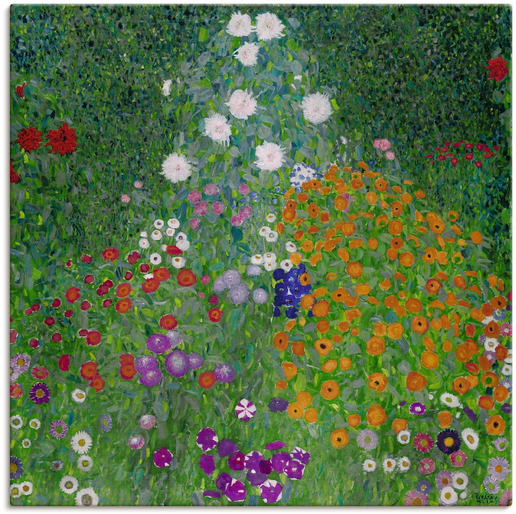 Artland Leinwandbild "Bauerngarten. 1905-07", Blumenwiese, (1 St.), auf Kei günstig online kaufen