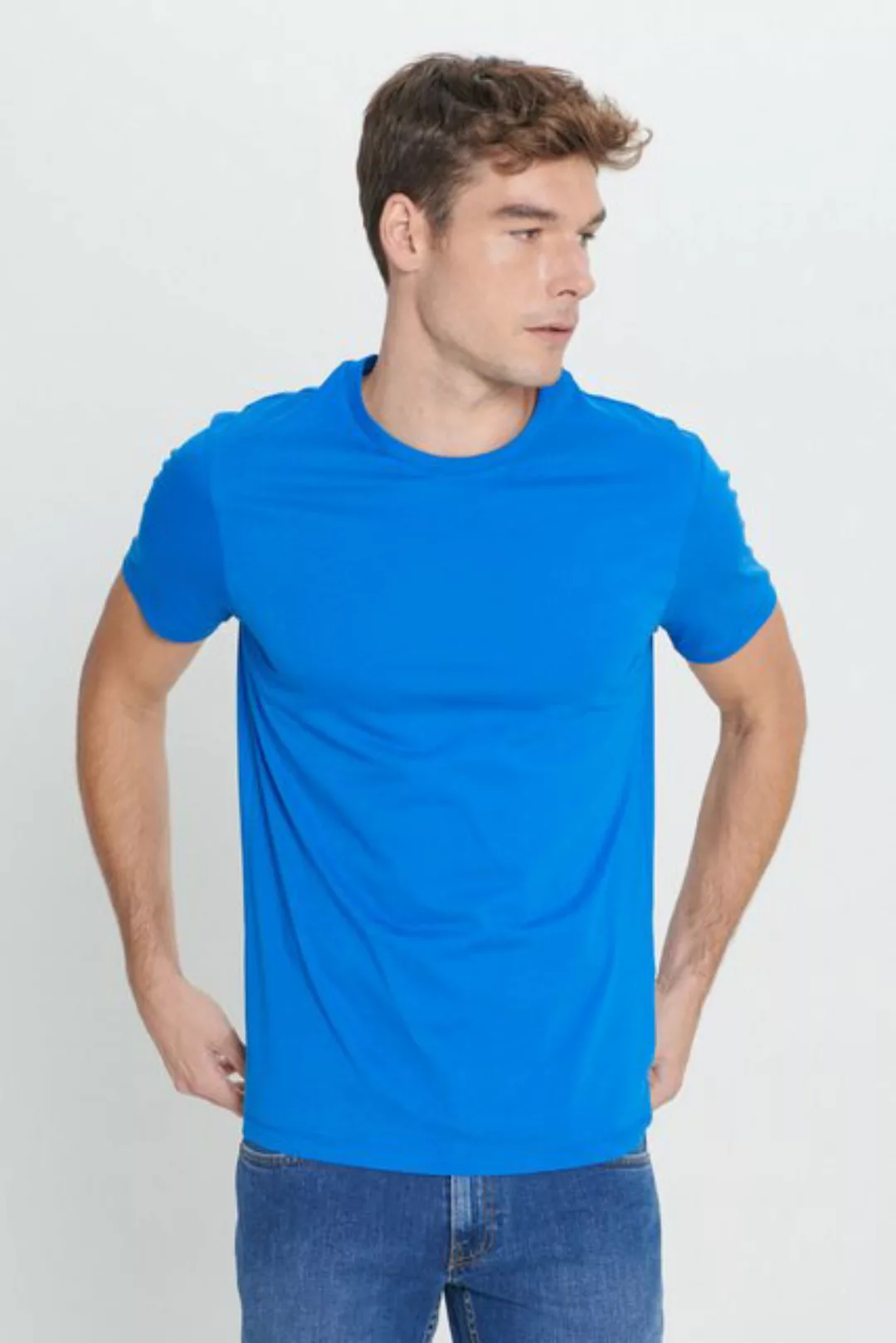 AC&Co T-Shirt AC&CO T-Shirt Männlich Slim Fit günstig online kaufen