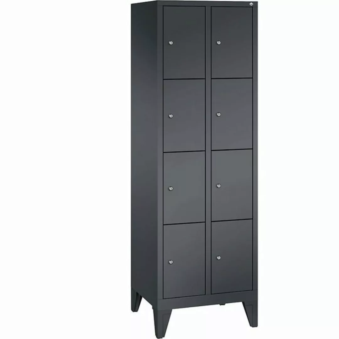 C+P Garderobenschrank Breite: 610 mm x Tiefe: 500 mm x Höhe: 1850 mm lichtg günstig online kaufen