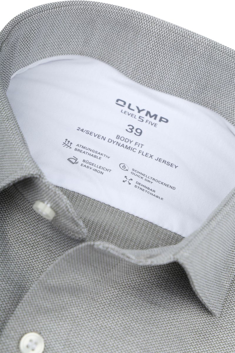 OLYMP Hemd Level 5 24/Seven Grau Grün - Größe 42 günstig online kaufen