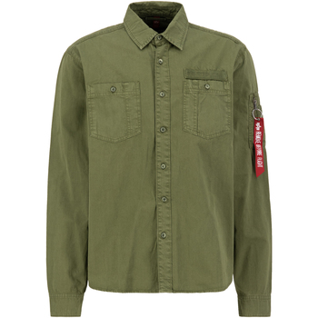 Alpha Industries  T-Shirts & Poloshirts Air Force EMB Shirt - dark olive günstig online kaufen