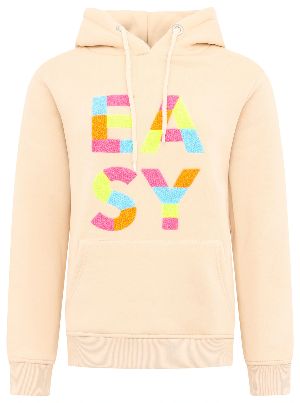 Zwillingsherz Hoodie ""EASY"", mit buntem Easy Schriftzug günstig online kaufen