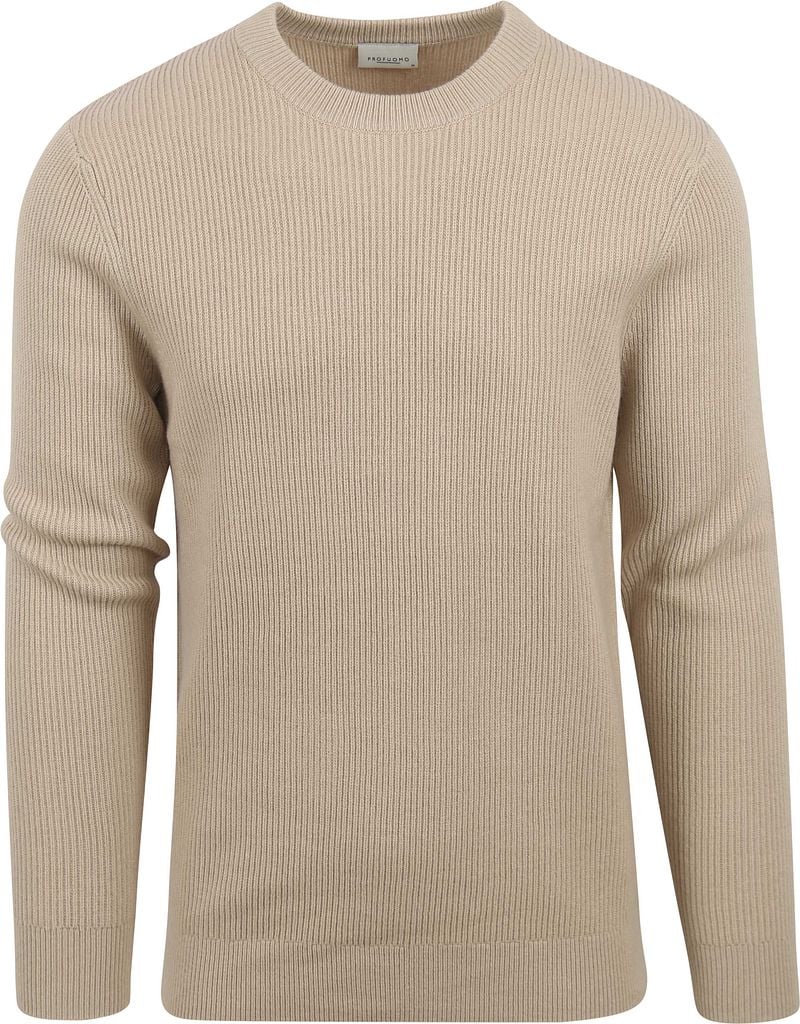 Profuomo Pullover Wolle Beige - Größe XL günstig online kaufen