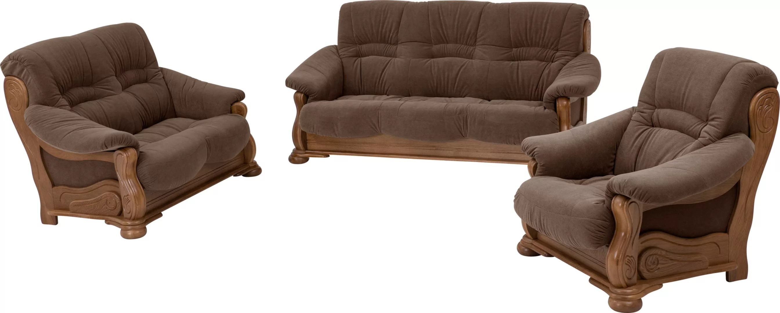 Max Winzer® Polstergarnitur »Texas Set besehend aus 2er- und 3er-Sofa, bequ günstig online kaufen