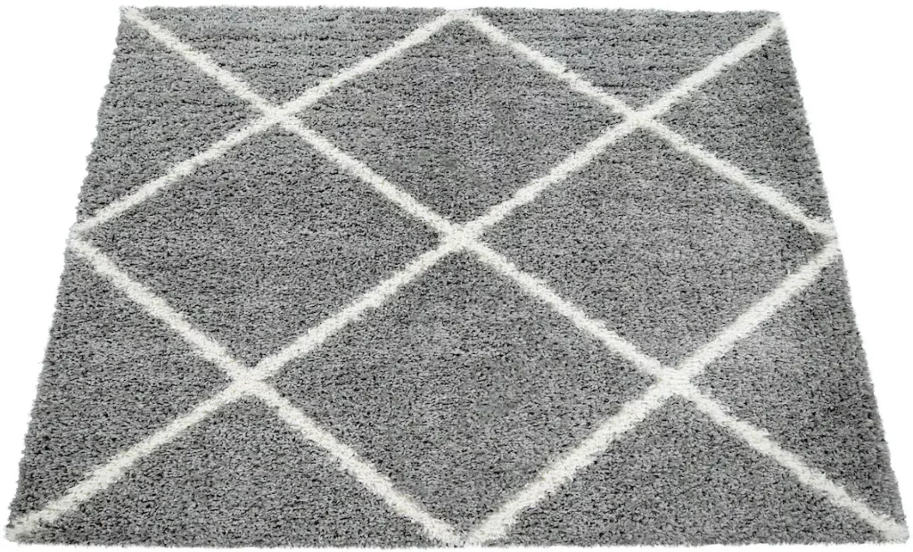 Paco Home Hochflor-Teppich »Kalmar 441«, rechteckig, 40 mm Höhe, Scandi Des günstig online kaufen