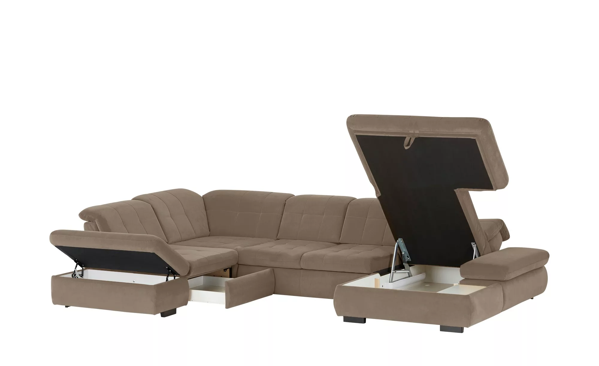 Lounge Collection Wohnlandschaft  Spencer ¦ braun ¦ Maße (cm): B: 382 H: 10 günstig online kaufen