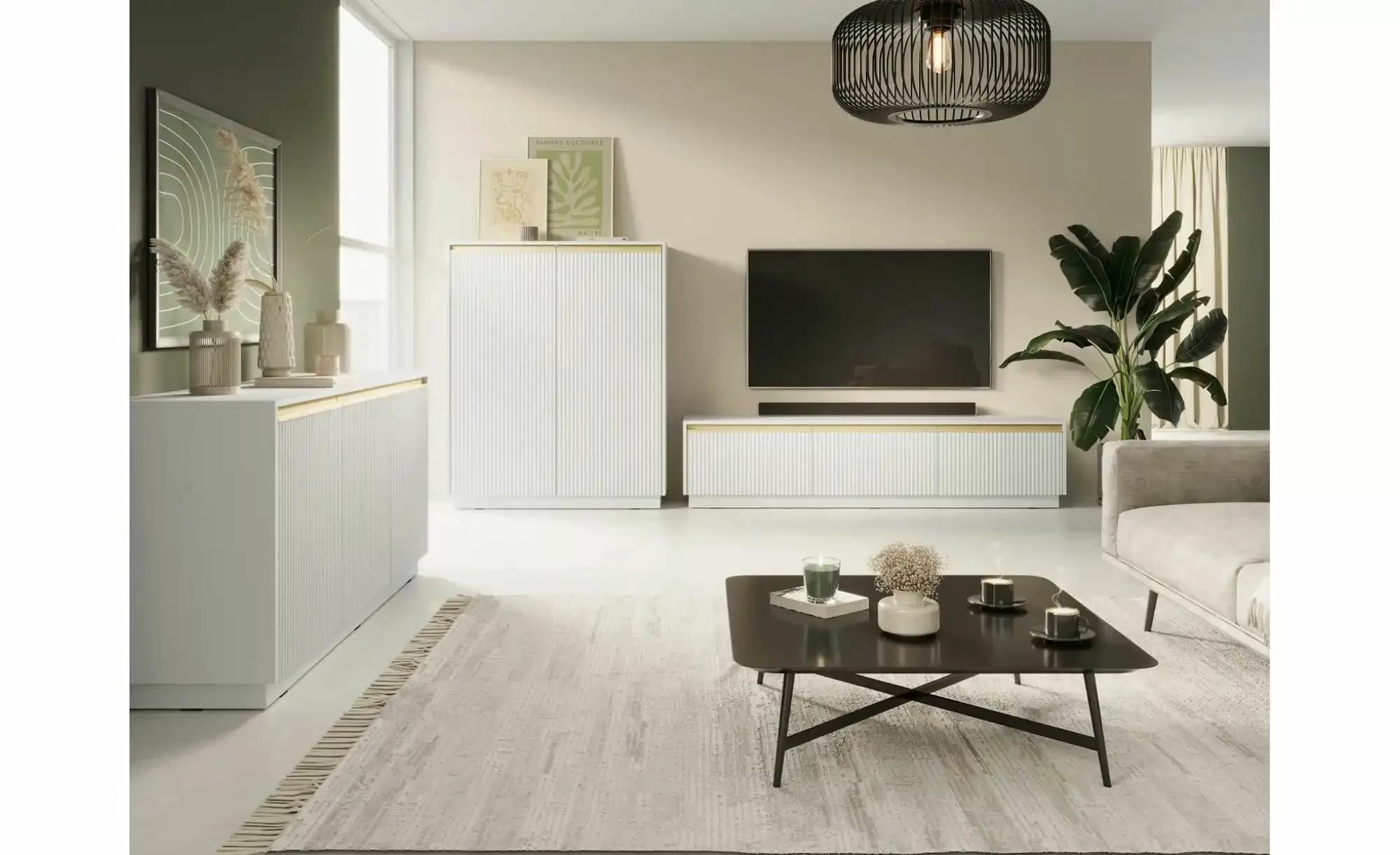 Lowboard  Roy ¦ weiß ¦ Maße (cm): B: 181,5 H: 42 Kommoden & Sideboards > Lo günstig online kaufen
