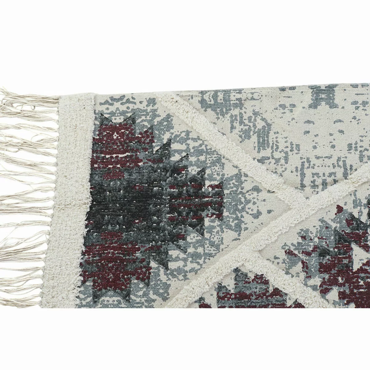 Teppich Dkd Home Decor Weiß Rot Baumwolle (120 X 180 X 1 Cm) günstig online kaufen