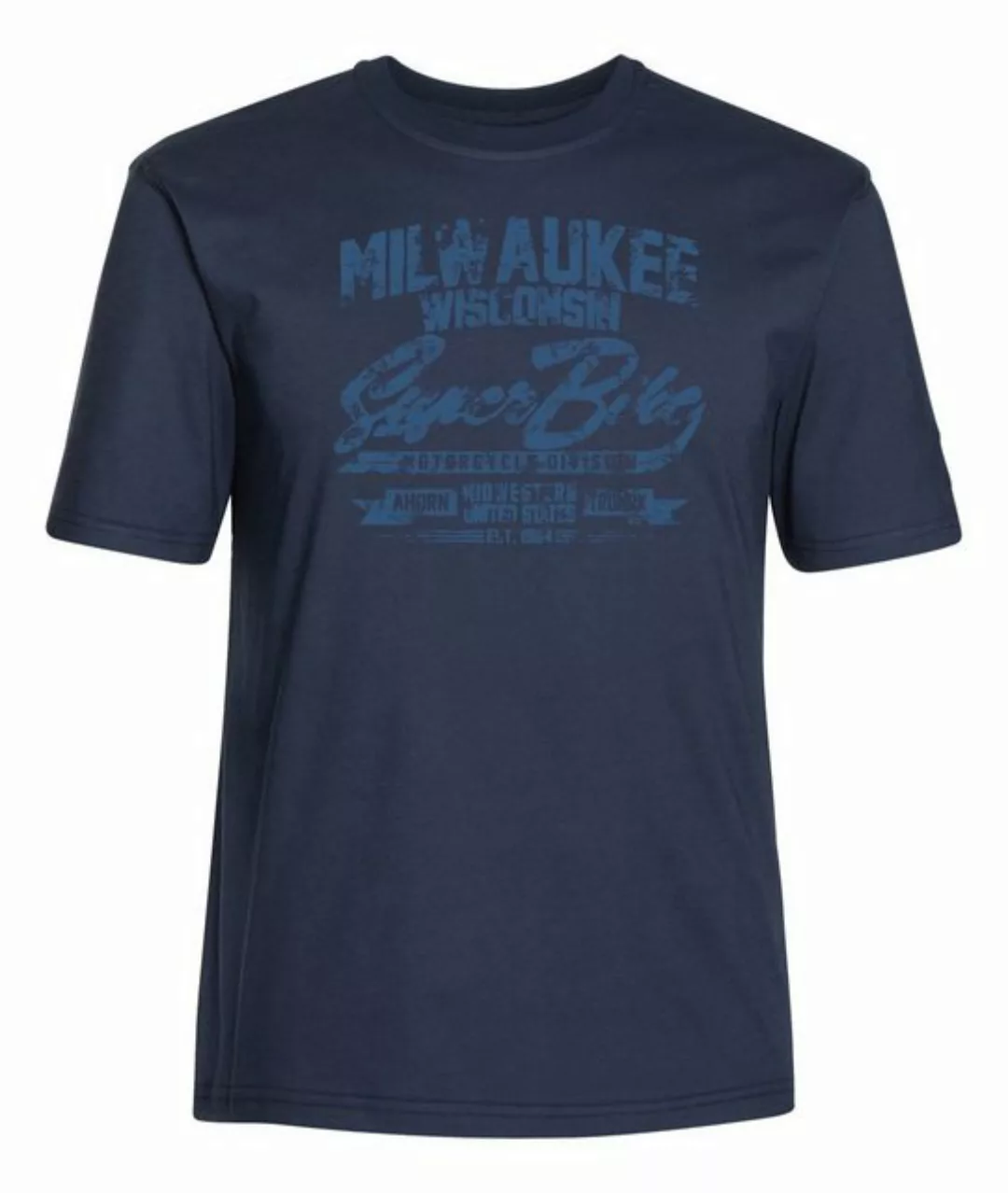 AHORN SPORTSWEAR T-Shirt MILWAUKEE_ATLANTIC BLUE mit lässigem Frontprint günstig online kaufen