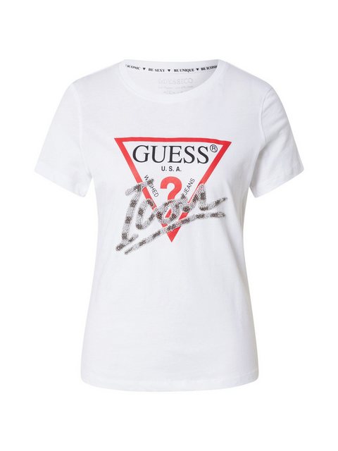 Guess Langarmshirt (1-tlg) Ziersteine günstig online kaufen