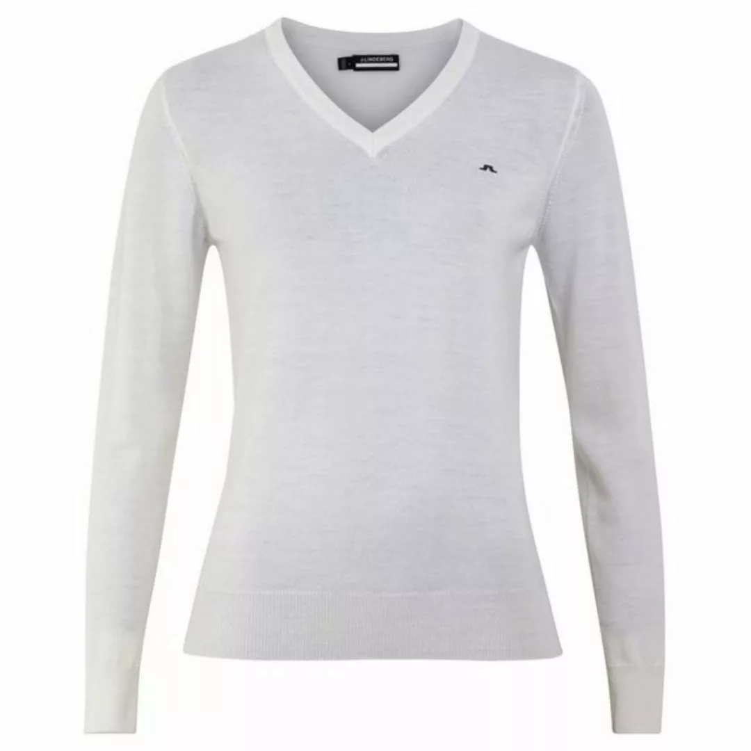 J.LINDEBERG Trainingspullover J.Lindeberg Amaya V-Neck Golf Pullover White günstig online kaufen