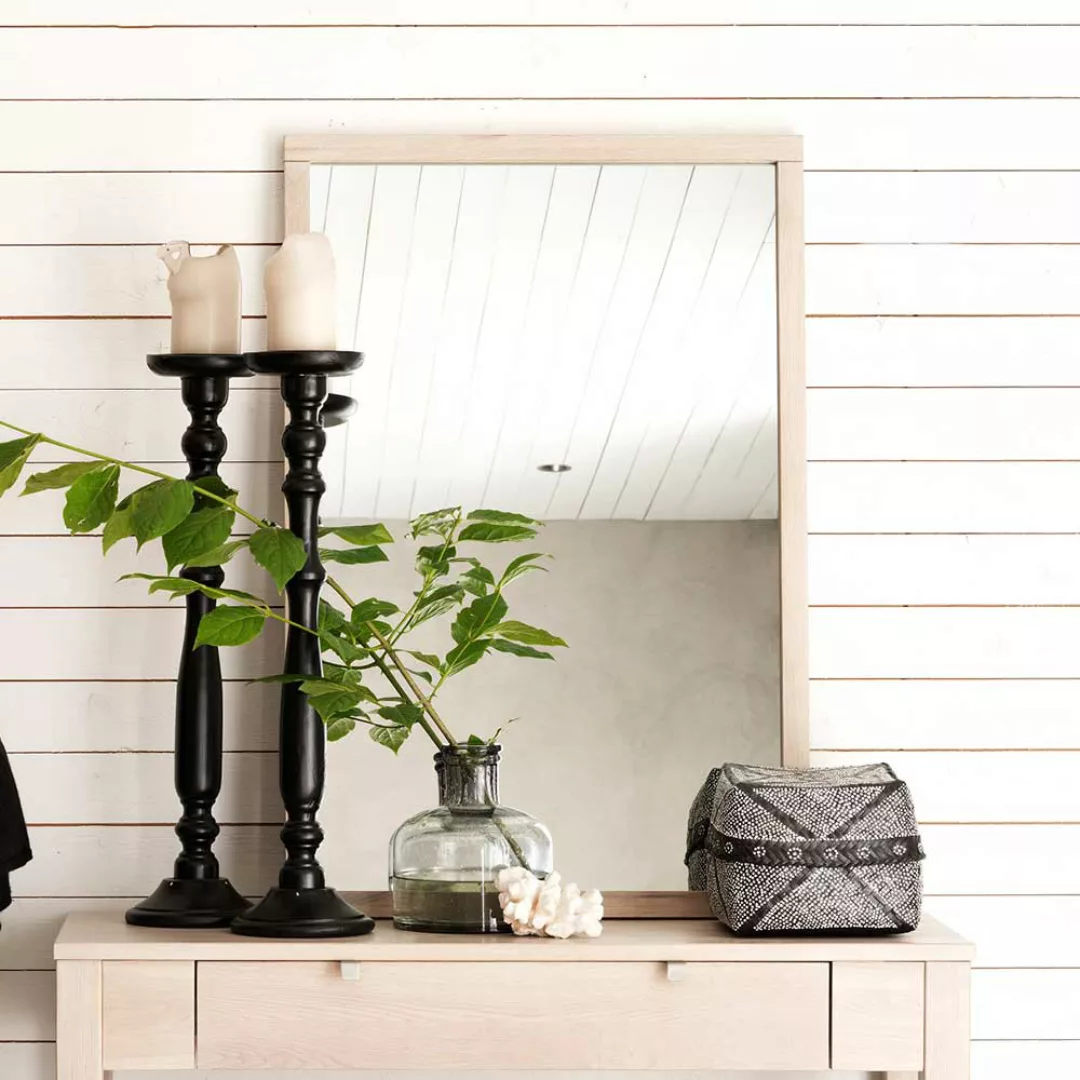 Schlafzimmerspiegel für die Wandmontage Holz White Wash günstig online kaufen