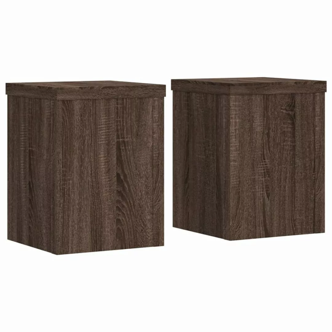 vidaXL Blumenständer Pflanzenständer 2 Stk. Braun günstig online kaufen