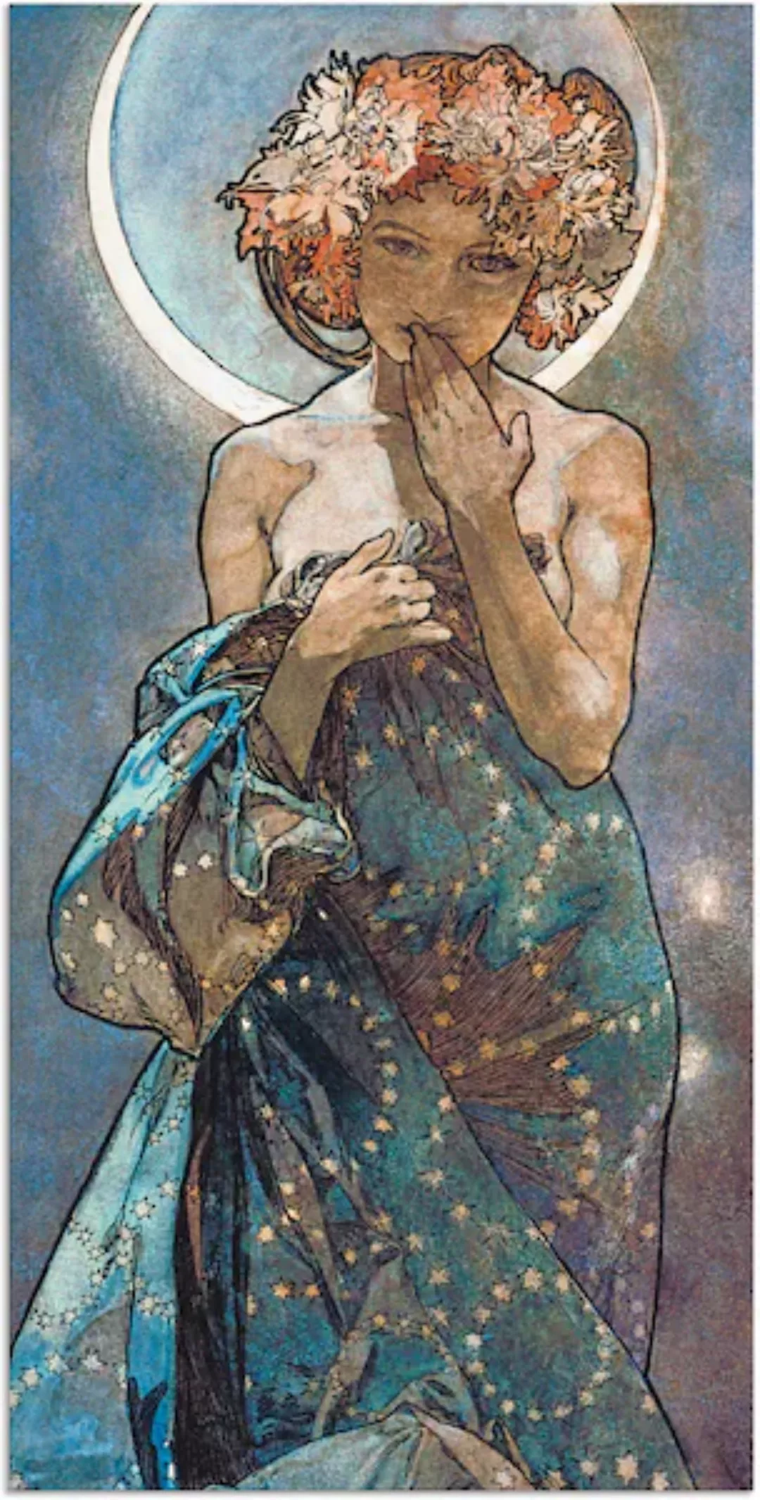 Artland Wandbild "Sterne Der Mond 1902", Frau, (1 St.), als Alubild, Outdoo günstig online kaufen