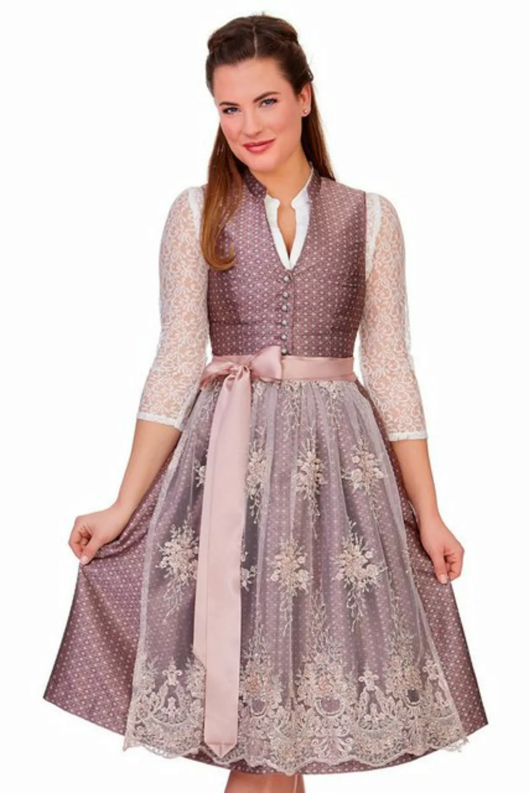 MarJo Dirndl Midi Dirndl 2tlg. - ERLINDA - mauve günstig online kaufen