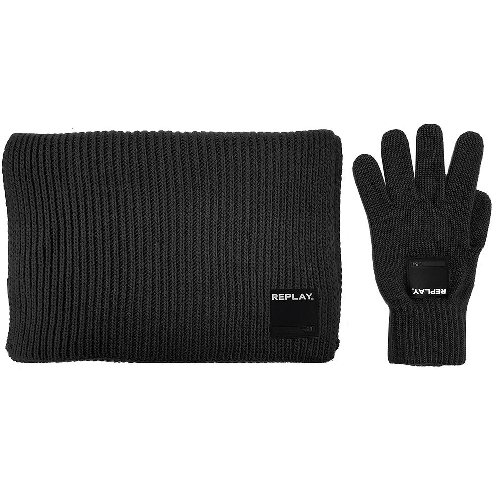 Replay Knit Set Mütze One Size Black günstig online kaufen