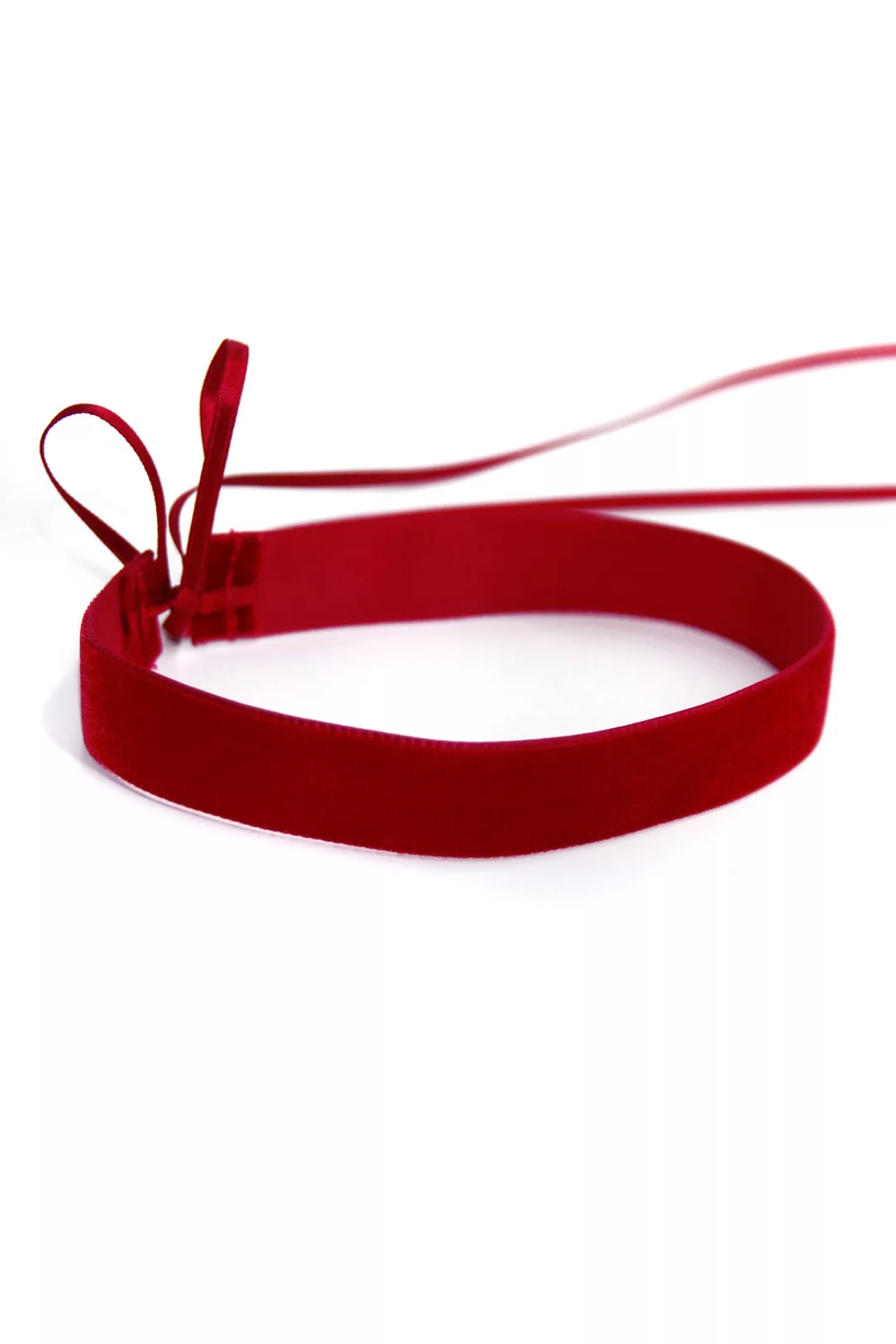 Mondin BLOOD RED VELVET CHOKER - Samthalsband Hals- und Armschmuck one size günstig online kaufen