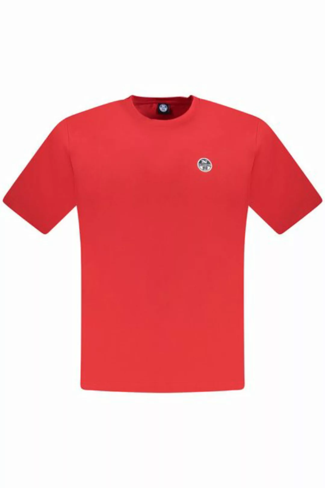 North Sails T-Shirt Stylisches rotes Herren-Kurzarmshirt mit günstig online kaufen