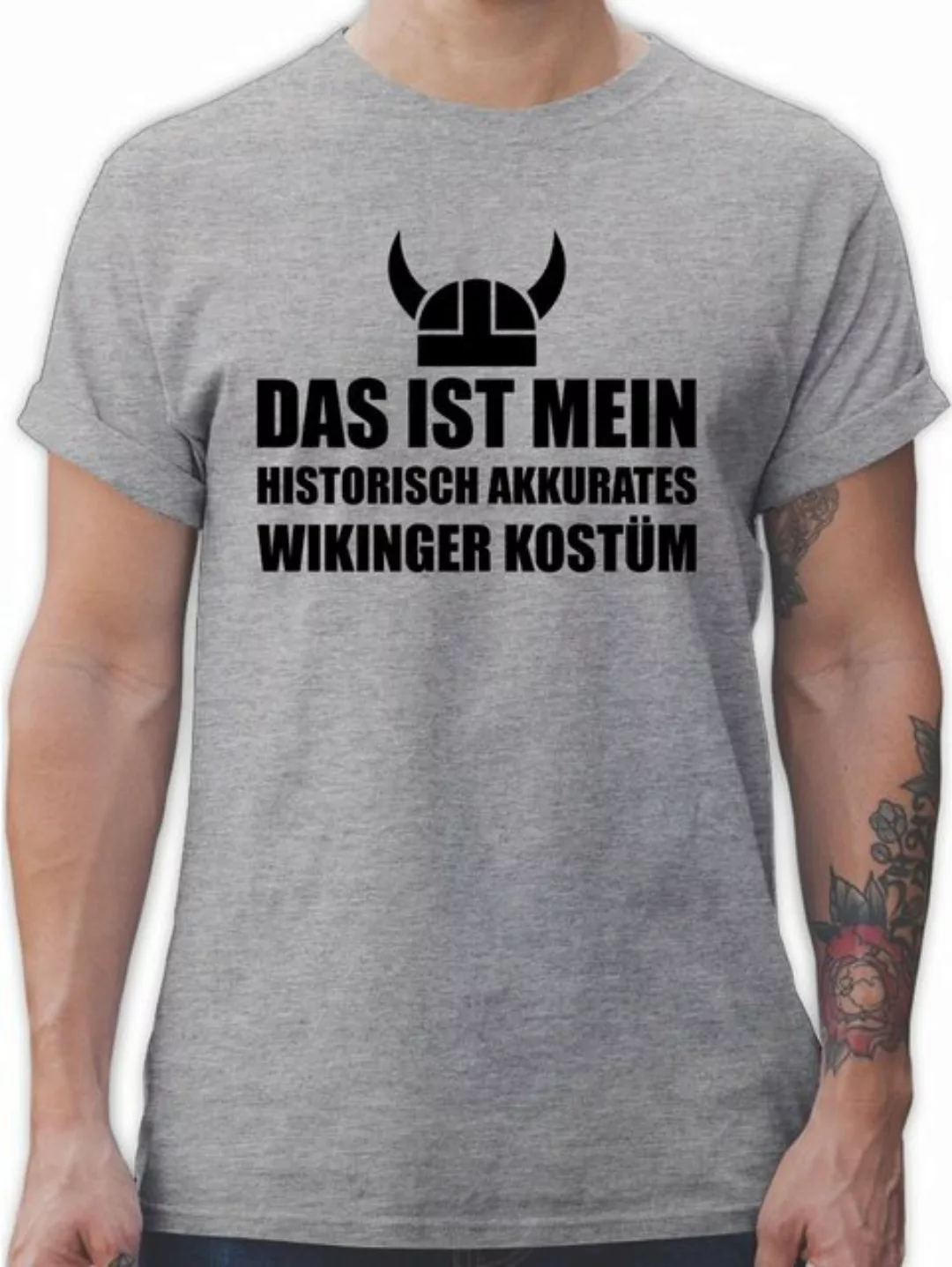 Shirtracer T-Shirt Das ist mein Historisch Akkurates Wikinger Kostüm - schw günstig online kaufen