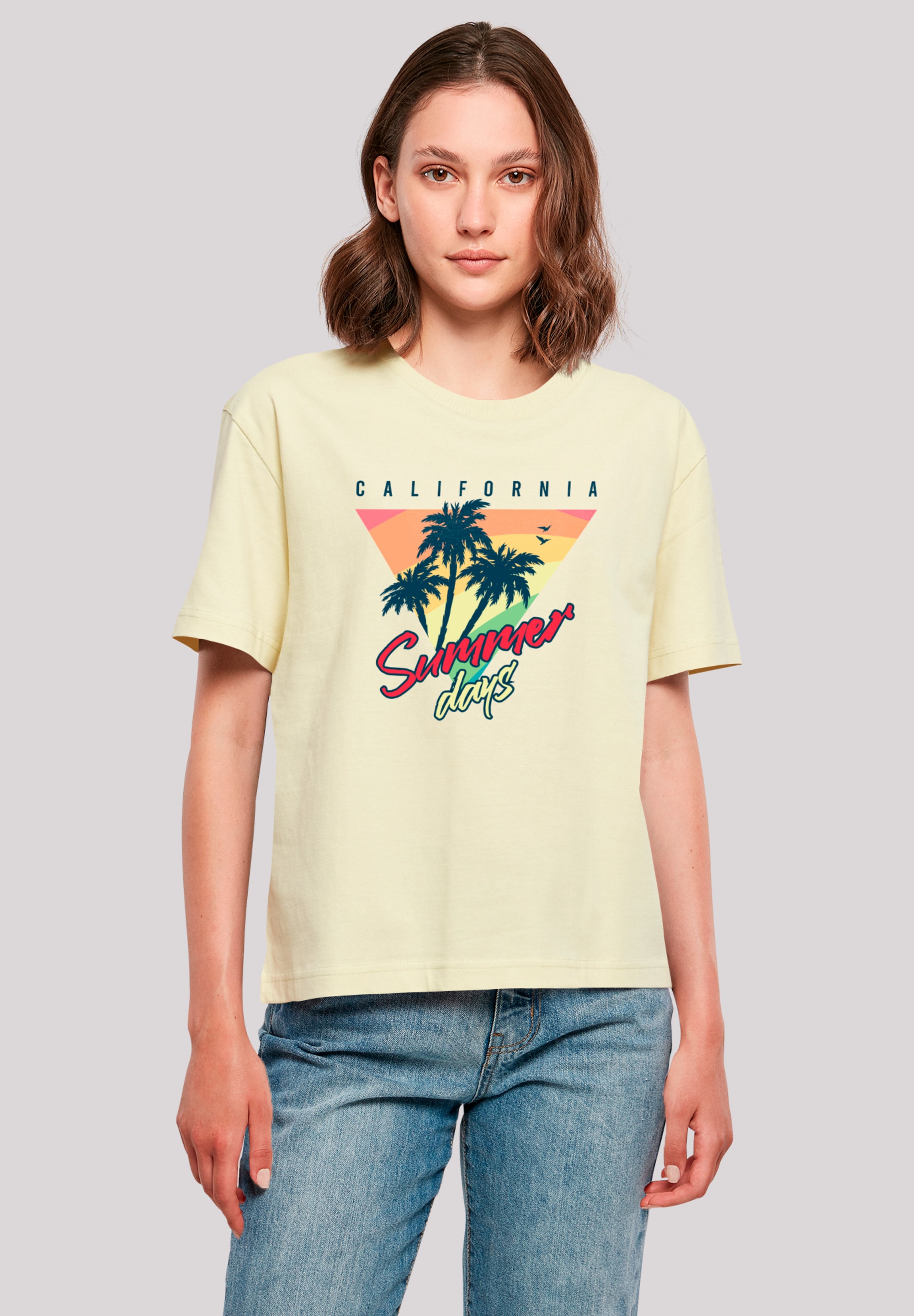 F4NT4STIC T-Shirt "California Palmen Retro", Premium Qualität günstig online kaufen