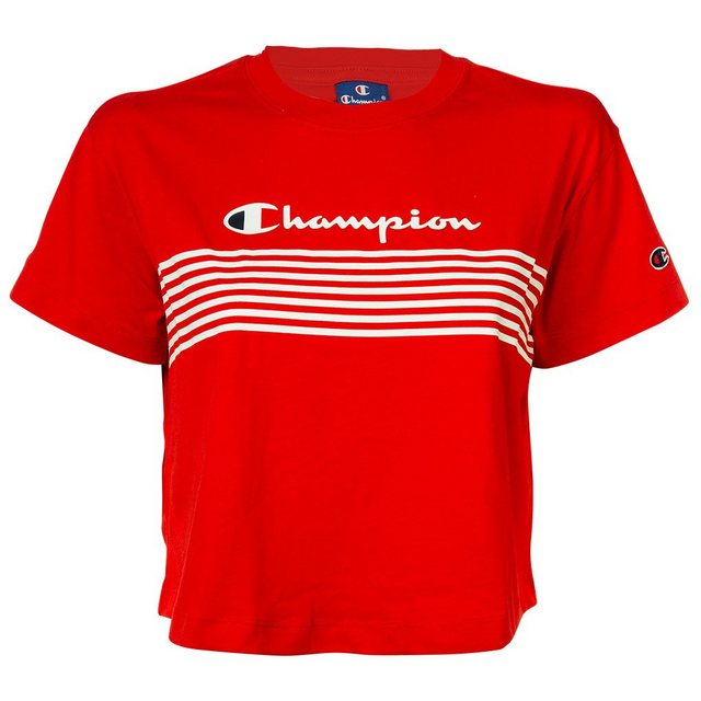 Champion T-Shirt Damen T-Shirt, bauchfrei - Crop-Top, Logo-Print günstig online kaufen