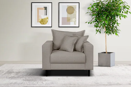 Home affaire Sessel "VEYRAS Loungesessel, Maße B/T/H: 95/84/76 cm", mit Wel günstig online kaufen
