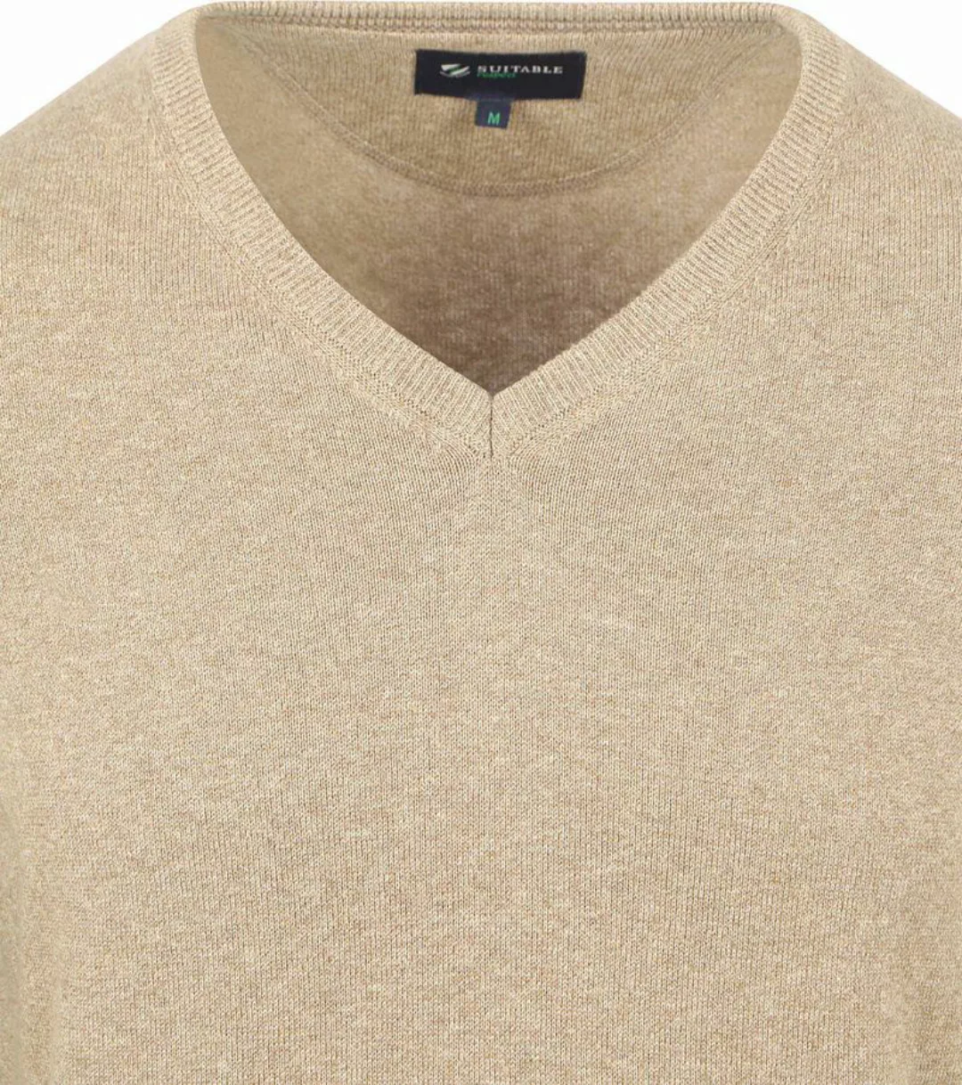 Suitable Respect Bio-Baumwolle Pullover Vinir Melange Sand - Größe XL günstig online kaufen