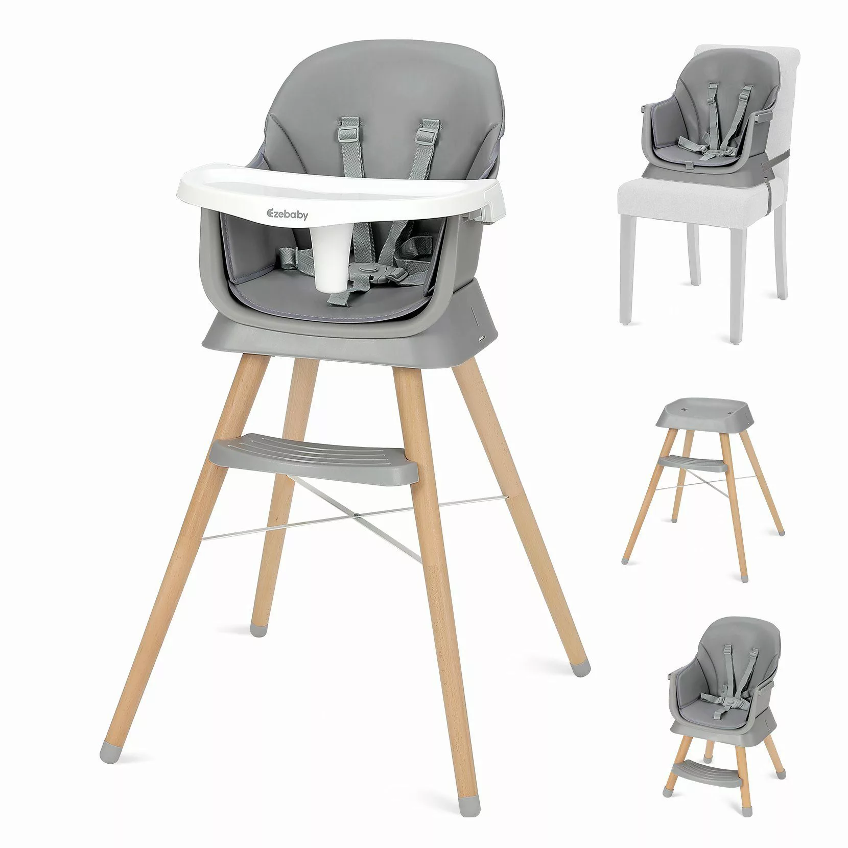 Ezebaby Kinderstuhl 6in1 Multfunktional Kinderstuhl Sitzerhöhung günstig online kaufen