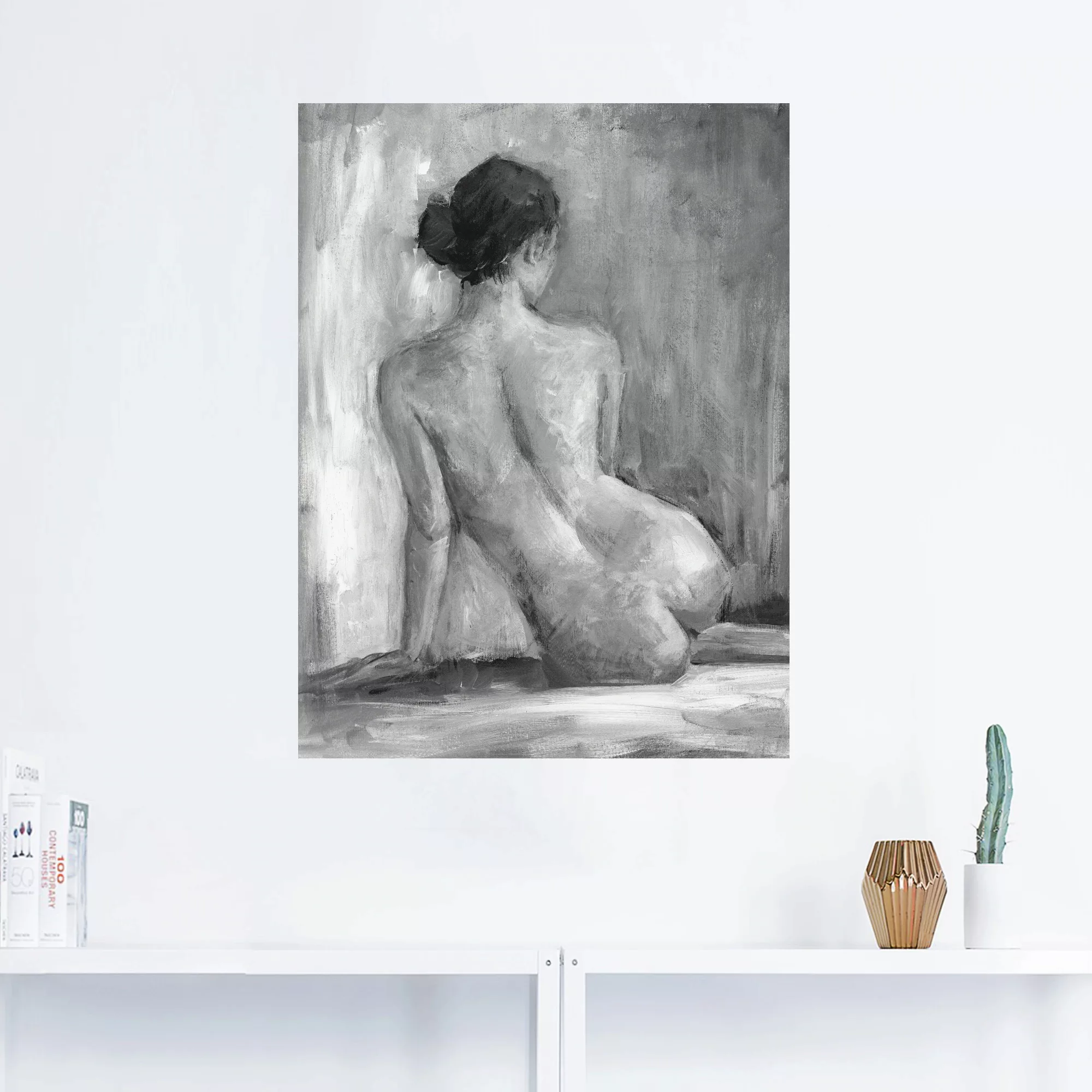 Artland Wandbild "Figur in schwarz & weiß I", Frau, (1 St.), als Alubild, O günstig online kaufen
