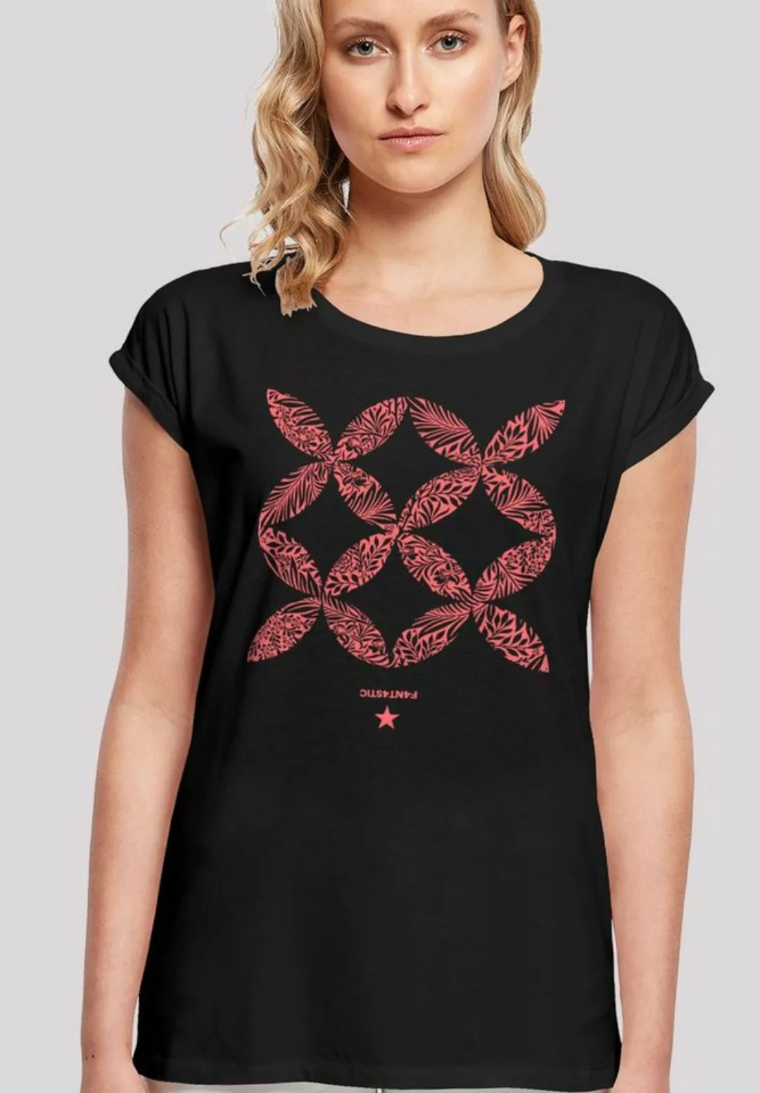 F4NT4STIC T-Shirt Blumenmuster Coral Print günstig online kaufen